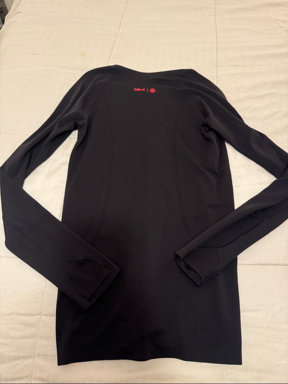 Disney x Lululemon Black Top with Red Logo Detail - Picture 4 of 6